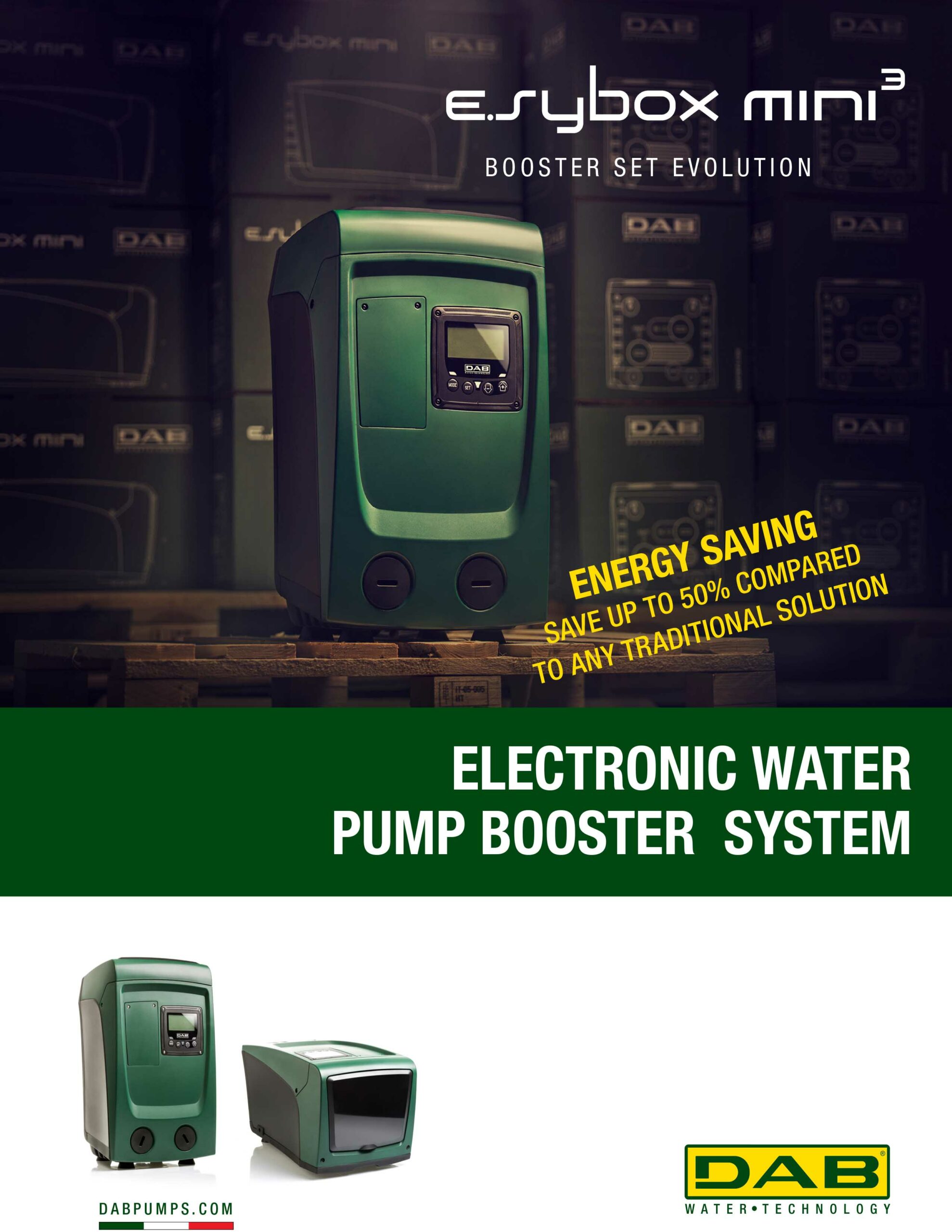 DAB E.sybox Mini 3 Automatic Booster System With Inverter 